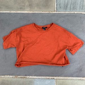 cute rust color forever 21 crop top